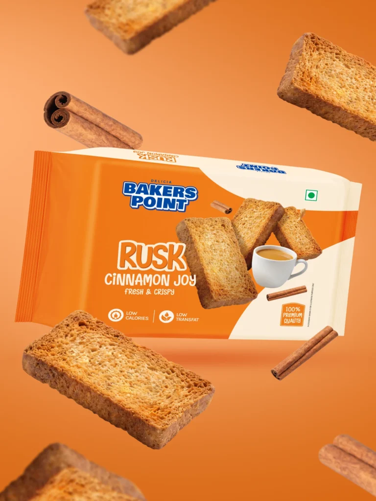 Baker's Point Cinnamon Joy rusk pack with cinnamon sticks