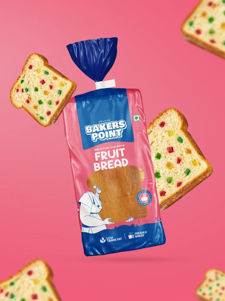 Baker's Point Fruit Bread pack with tutti frutti slices